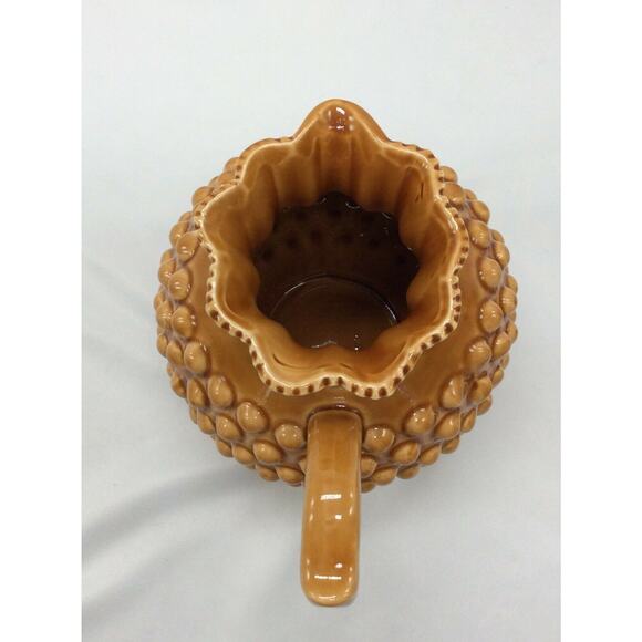 Inarco Hobnail Pottery Ruffled Pitcher - Picture 6 of 9